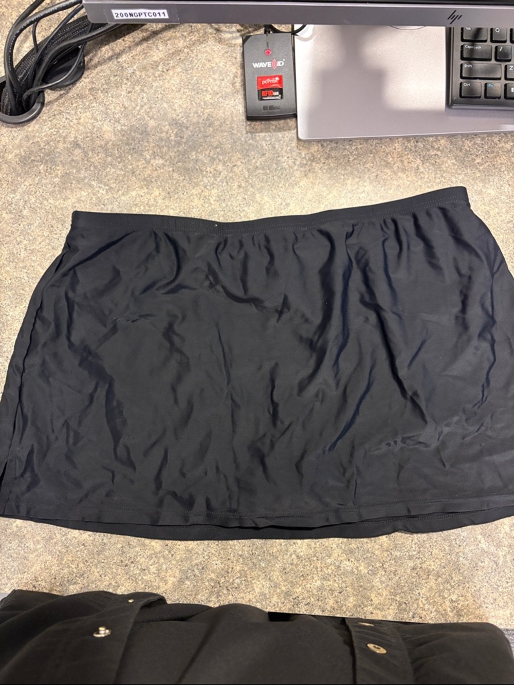 croft & barrow Black Stretch Mini Skirt